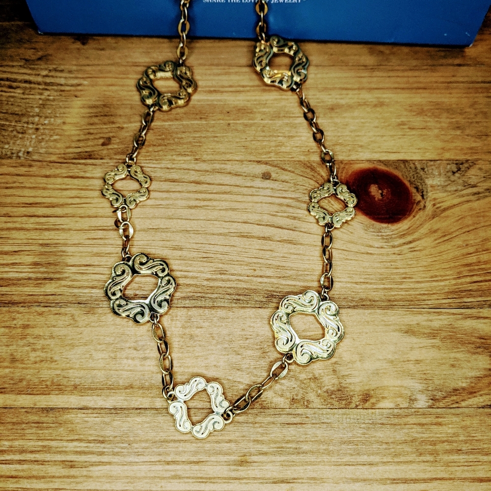 Lia Sofia gold tone necklace